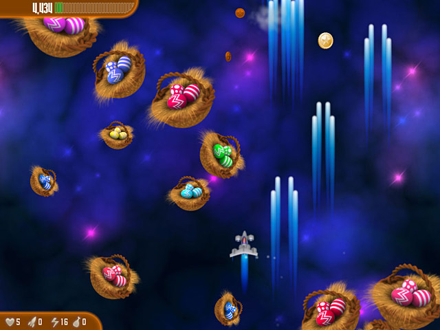 Chicken Invaders 3: Revenge of the Yolk Easter Edition game screenshot - 1