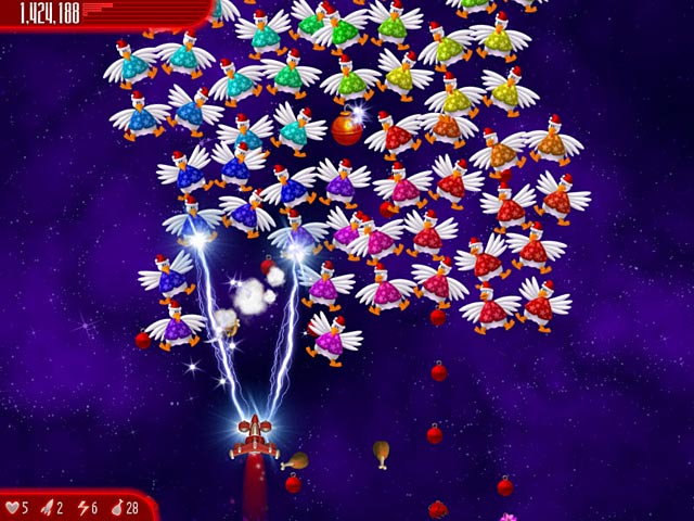 Chicken Invaders: Ultimate Omelette Christmas Edition game screenshot - 1