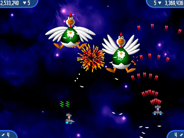 Chicken Invaders 2 game screenshot - 2