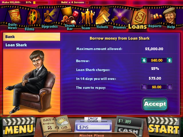 Cinema Tycoon 2: Movie Mania game screenshot - 2