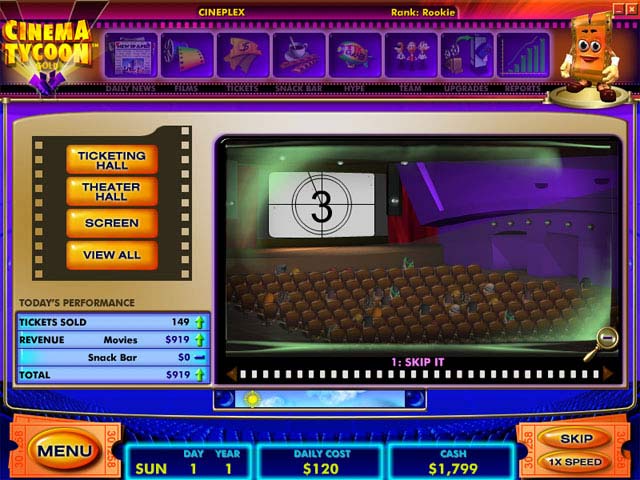 Cinema Tycoon Gold game screenshot - 3