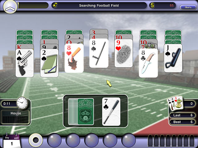 Crime Solitaire game screenshot - 1