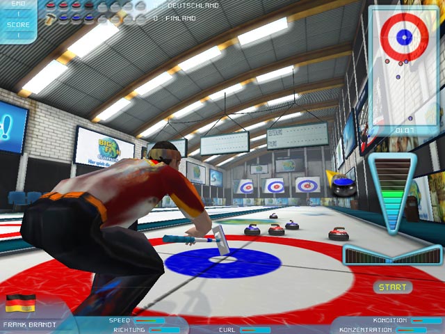 Curling game screenshot - 1