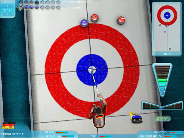 Curling game screenshot - 3