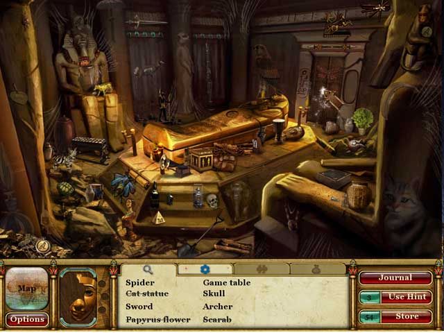 Curse of the Pharaoh: Tears of Sekhmet game screenshot - 2