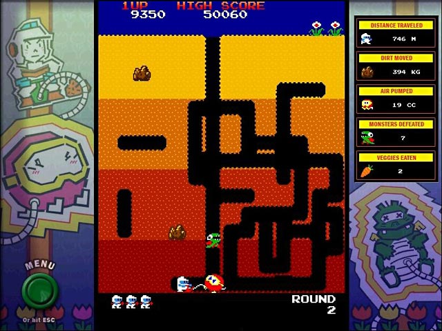 Dig Dug game screenshot - 1