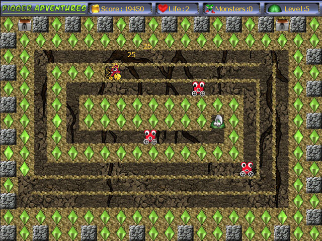 Digger Adventures game screenshot - 1