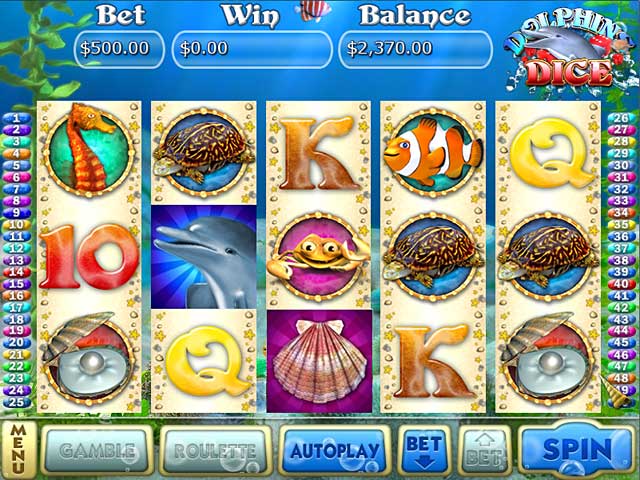 Dolphins Dice Slots game screenshot - 1