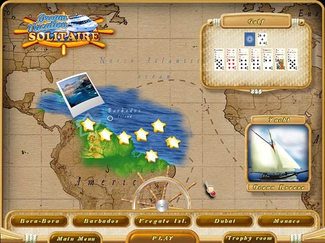 Dream Vacation Solitaire game screenshot - 3