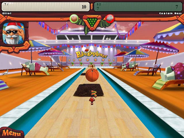 Elf Bowling: Hawaiian Vacation game screenshot - 1