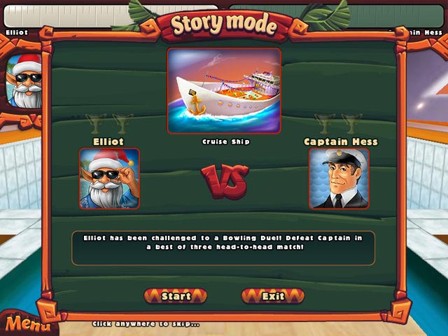 Elf Bowling: Hawaiian Vacation game screenshot - 2