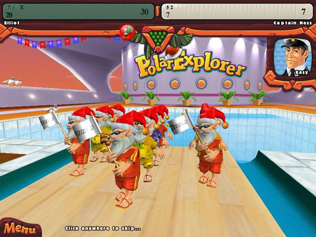 Elf Bowling: Hawaiian Vacation game screenshot - 3