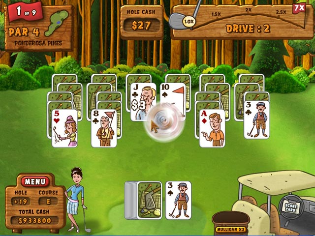 Fairway Solitaire game screenshot - 2