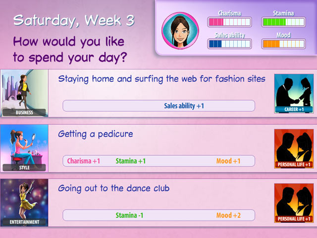 Fashion Boutique game screenshot - 3