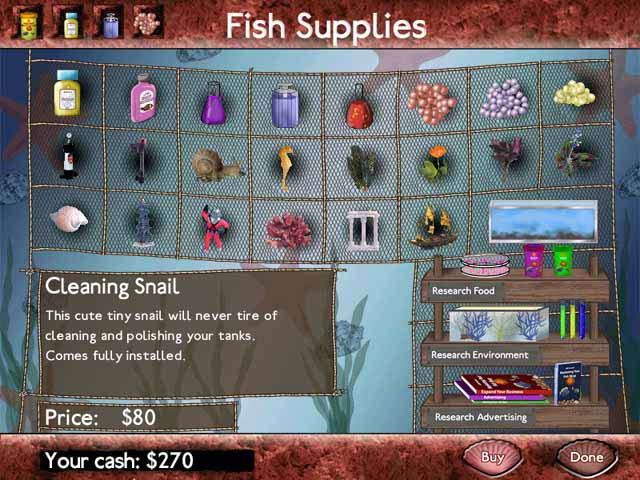 Fish Tycoon game screenshot - 2