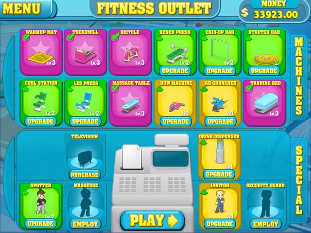 Fitness Frenzy game screenshot - 2