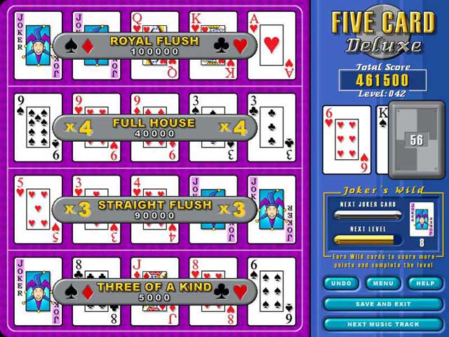 Five Card Deluxe game screenshot - 3