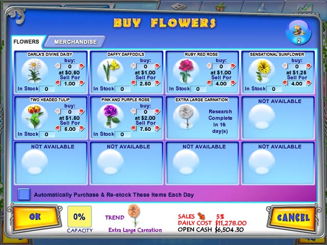 Flower Stand Tycoon game screenshot - 1
