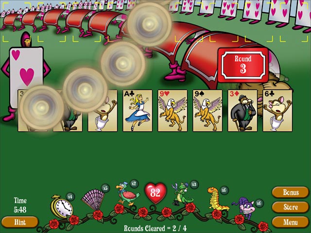 FreeCell Wonderland game screenshot - 1