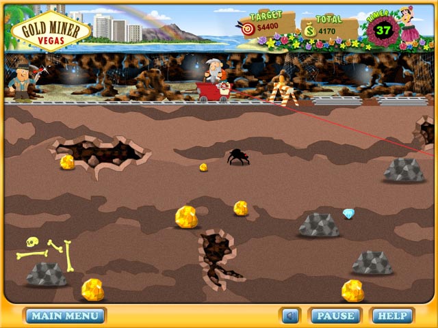 Gold Miner: Vegas game screenshot - 2