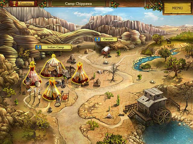Golden Trails: The Western Rush game screenshot - 1