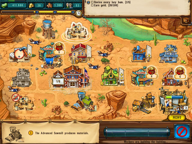 The Golden Years: Way Out West game screenshot - 3