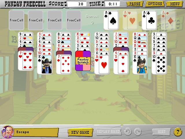Great Escapes Solitaire game screenshot - 1