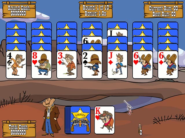 Gunslinger Solitaire game screenshot - 3