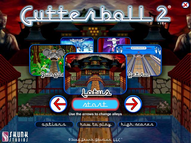 Gutterball 2 game screenshot - 2