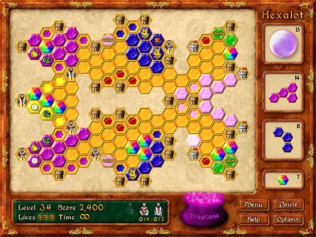 Hexalot game screenshot - 2