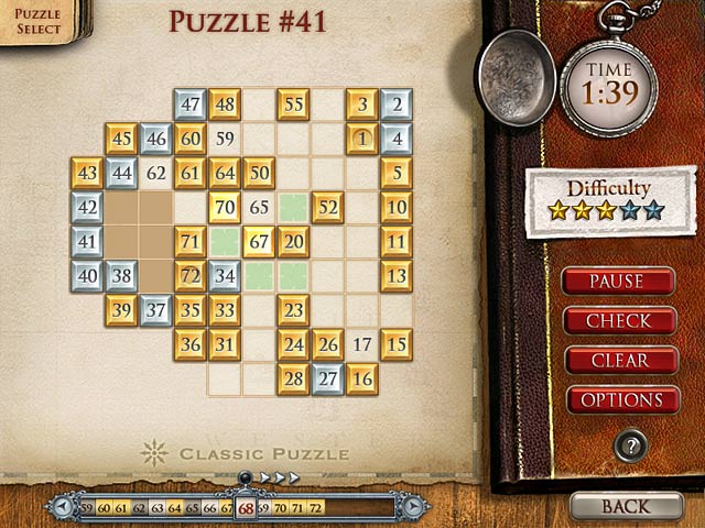 Hidato Adventures game screenshot - 1