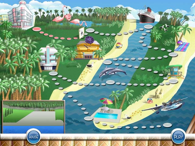 Hoyle Miami Solitaire game screenshot - 2