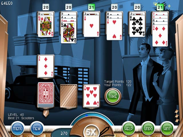 Hoyle Miami Solitaire game screenshot - 3