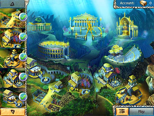 Jewel Legends: Atlantis game screenshot - 2