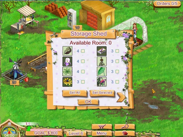 Kelly Green Garden Queen game screenshot - 3