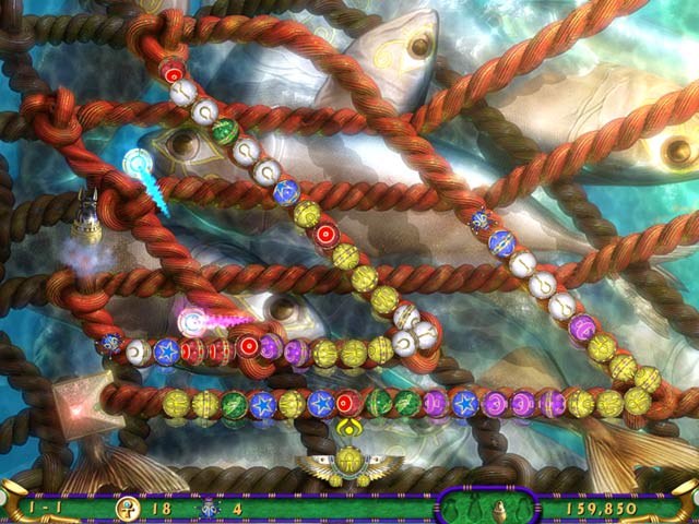 Luxor 3 game screenshot - 2