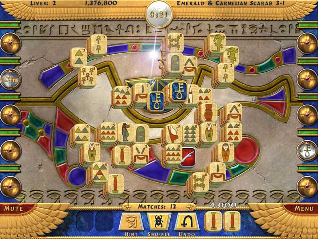 Luxor Mah Jong game screenshot - 2