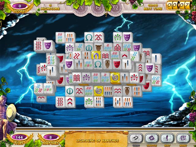 Mahjong Mysteries: Ancient Athena game screenshot - 1