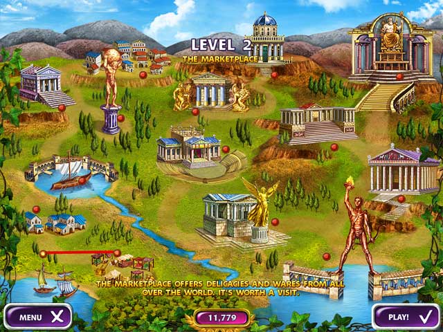 Mahjong Mysteries: Ancient Athena game screenshot - 2