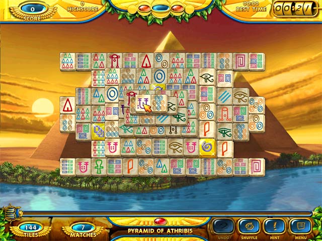 Mahjongg - Ancient Egypt game screenshot - 1