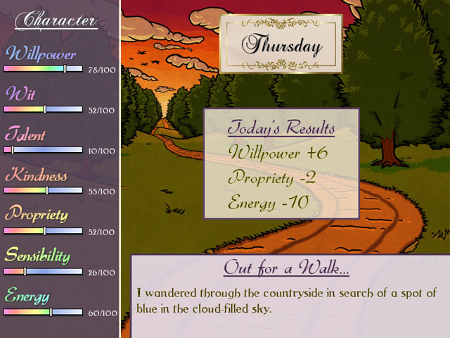 Matches and Matrimony: A Pride and Prejudice Tale game screenshot - 2
