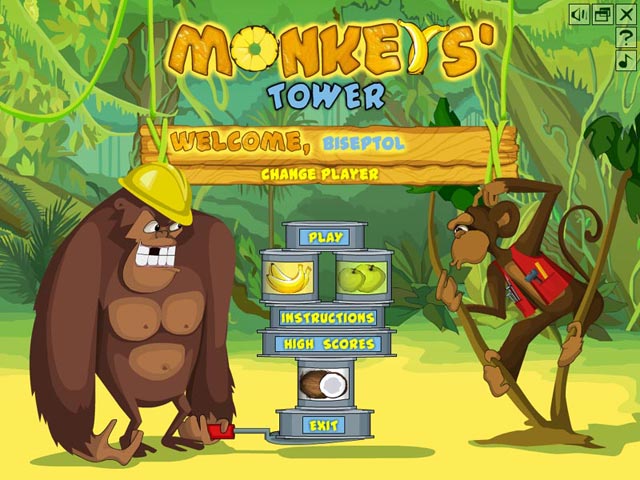 Monkey's Tower game screenshot - 1