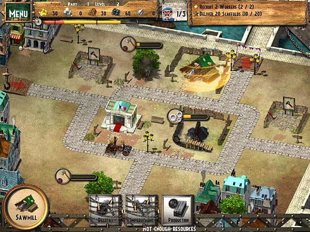 Monument Builders: Eiffel Tower game screenshot - 2