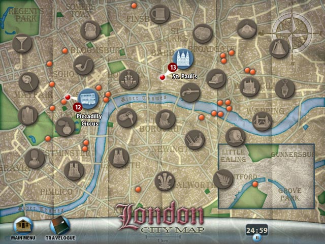 Mystery in London game screenshot - 2