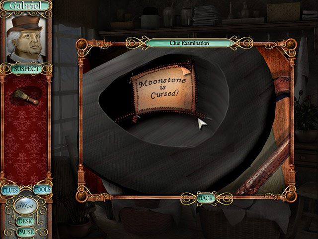 Mystery Masterpiece: The Moonstone game screenshot - 2