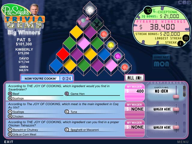 Pat Sajak's Trivia Gems game screenshot - 1