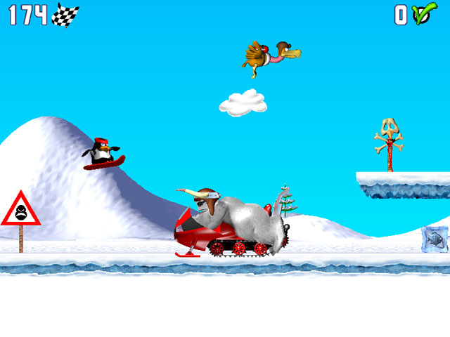 Penguin versus Yeti game screenshot - 2