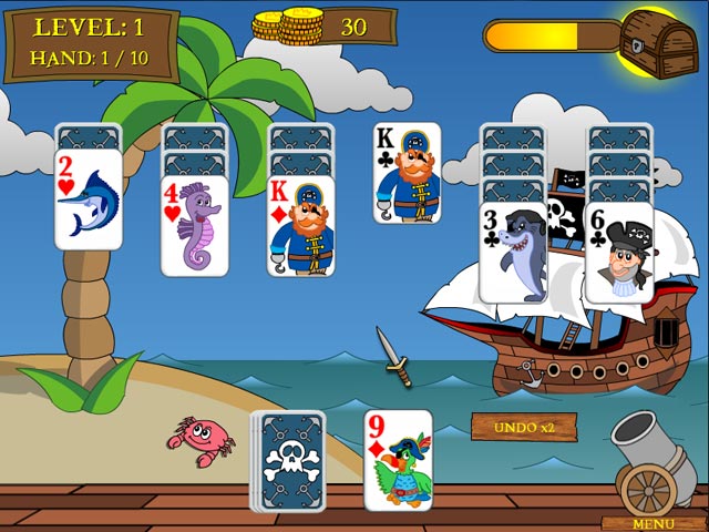 Pirate Solitaire game screenshot - 2