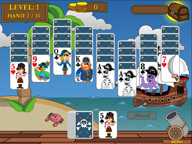 Pirate Solitaire game screenshot - 3