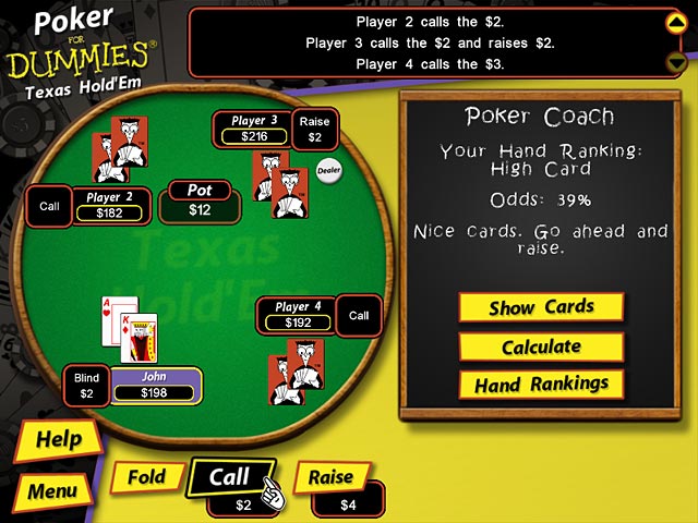 Poker for Dummies game screenshot - 1